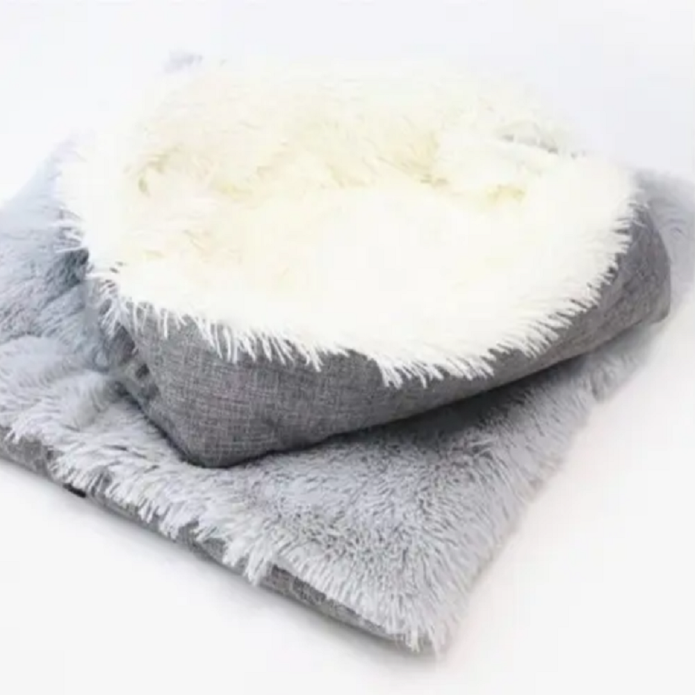 Cat Dog Mat Soft Fleece Winter Sleeping Bed Blanket Dual-Purpose Pet Mattress