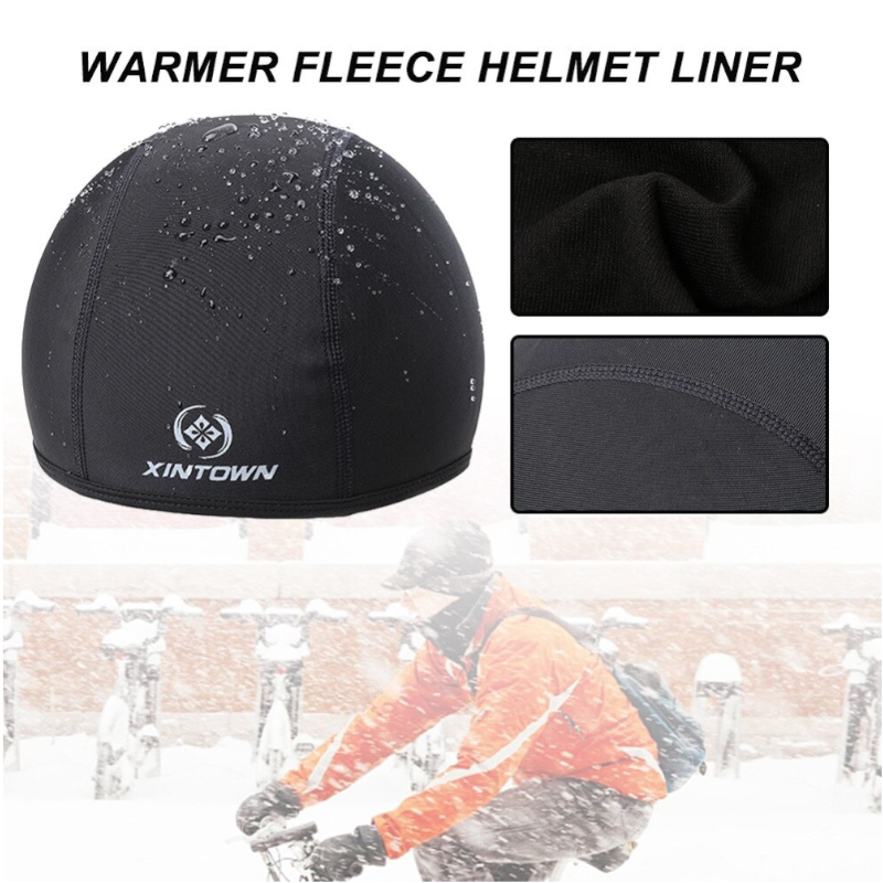 Winter Skull Cycling Caps Warm Waterproof Thermal Running Beanie Ear Covers Hat