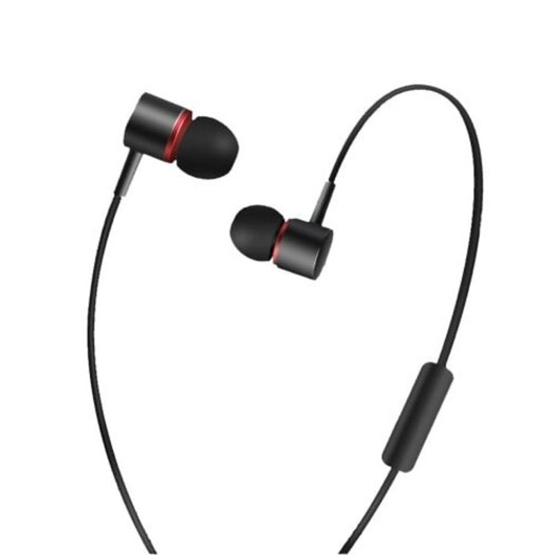 Wire Controlled Metal Headphones Phone Computer Mp3 In Ear Black
