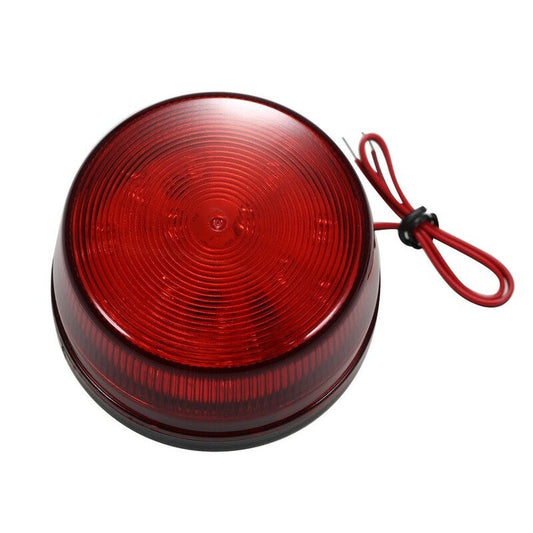 Wired Alarm Strobe Signal Safety Warning Led Light Red