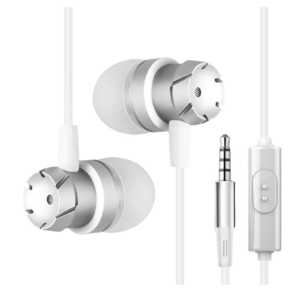 Wired Earphones With 3.5Mm Plug Earbuds Built-In Microphone Portable Headset