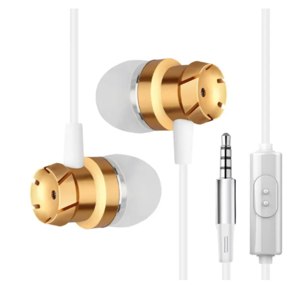 Wired Earphones With 3.5Mm Plug Earbuds Built-In Microphone Portable Headset