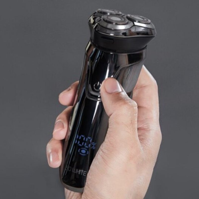 Wireless 3D Smart Floating Usb Charging Electric Razor Shaver Ipx7 Waterproof From Youpin Black