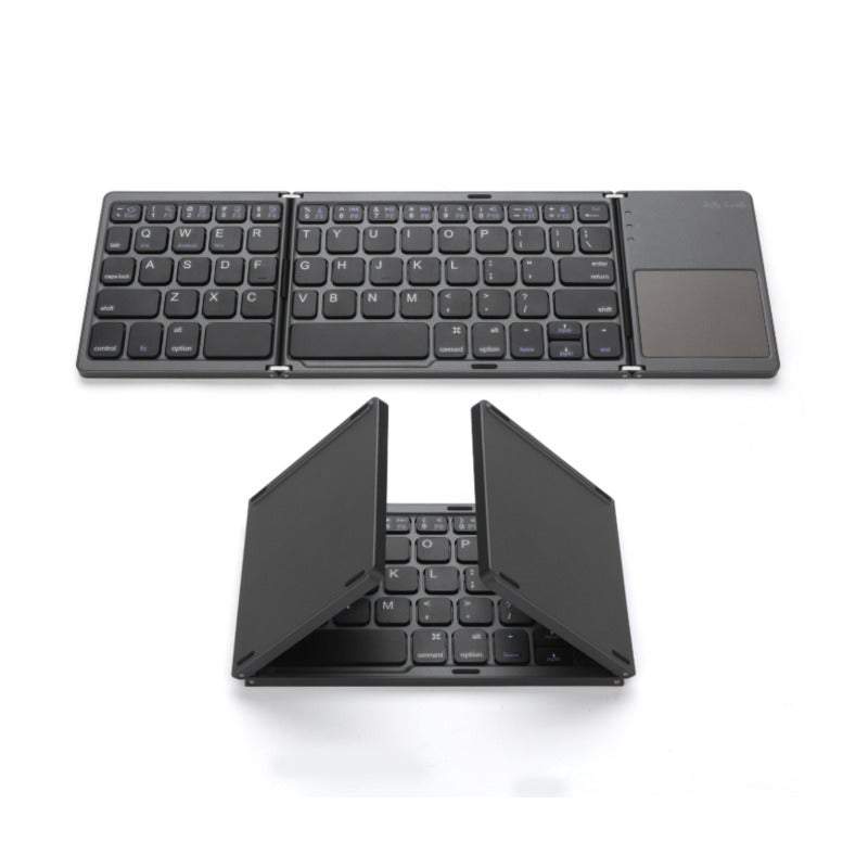 Computer Keyboards Wireless Bluetooth Folding Mini Foldable Portable Bt With Touchpad Rechargeable Li Ion Battery