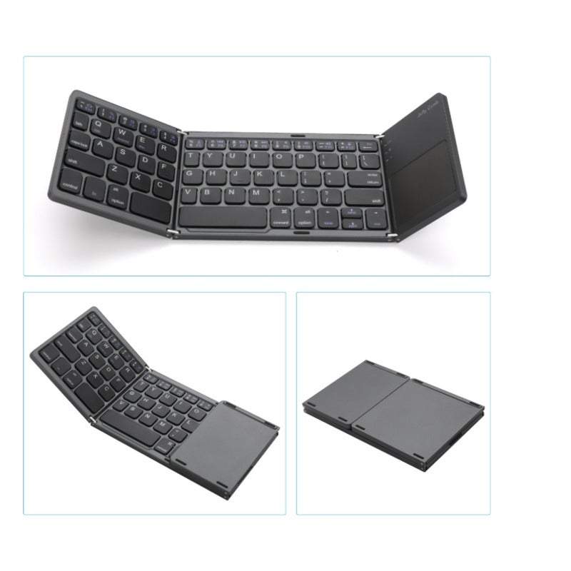 Computer Keyboards Wireless Bluetooth Folding Mini Foldable Portable Bt With Touchpad Rechargeable Li Ion Battery