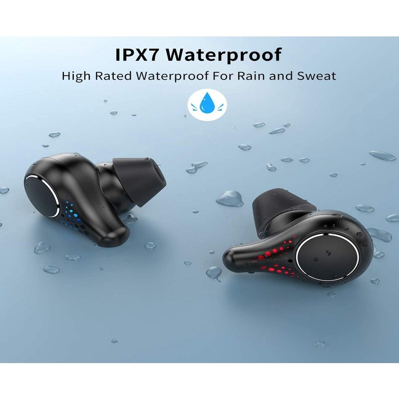 Wireless Earbuds Bluetooth Headphones 5.0 In With Hifi 3D Stereo Sound Built Mic Earphones Charging Case