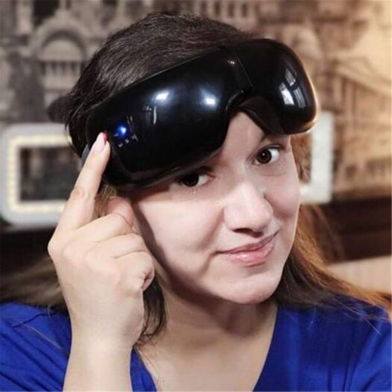 Wireless Eye Massager Air Compression With Music Smart Heated Goggles White
