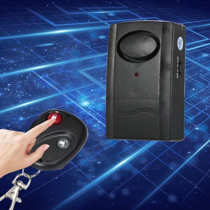 Wireless Remote Control Vibration Alarm Anti Theft Detector