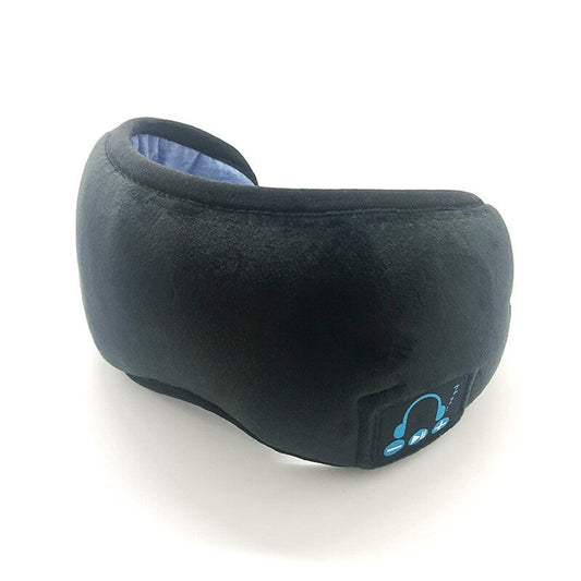 Wireless Stereo Bt Earphone Sleep Mask Soft Earphones Support Handsfree Sleeping Eye Black