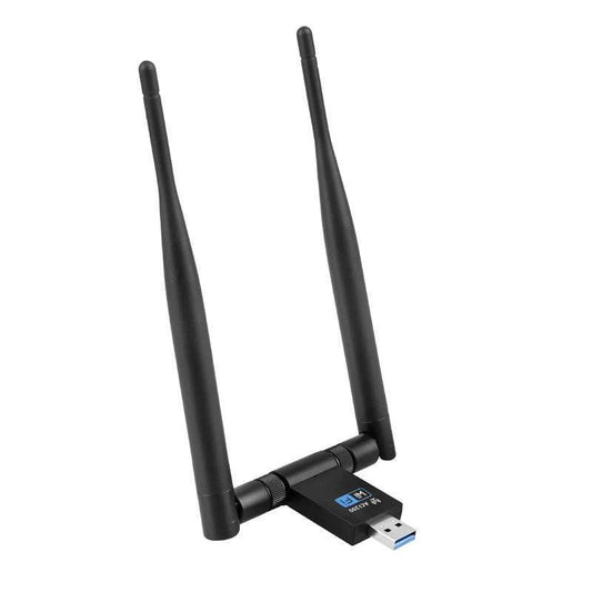 Usb Wireless Wifi Adapter Bt Dongle 1200Mbps Ethernet Dual Antenna
