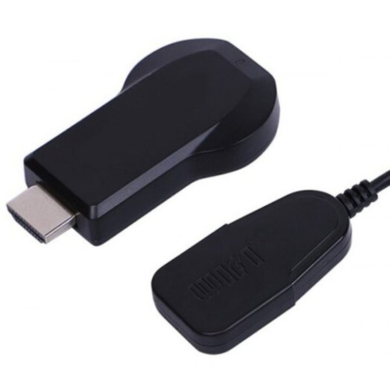 Wireless Fi Display Dongle 1080P Screen Mirroring Black