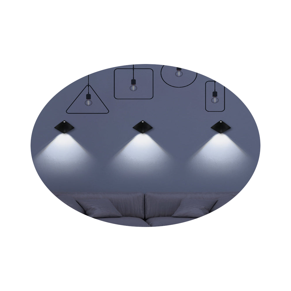 Wireless Usb Rechargeable Decor Wall Lamp Human Body Sensing Home Night Lights Bedroom Porch Balcony Corridor Lamps