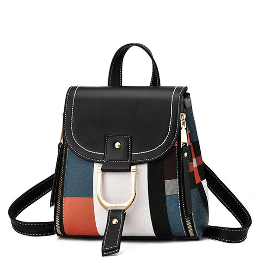 Women Handbag School Bags For Female Casual Tote Backpack Pu Leather Shoulder Crossbody