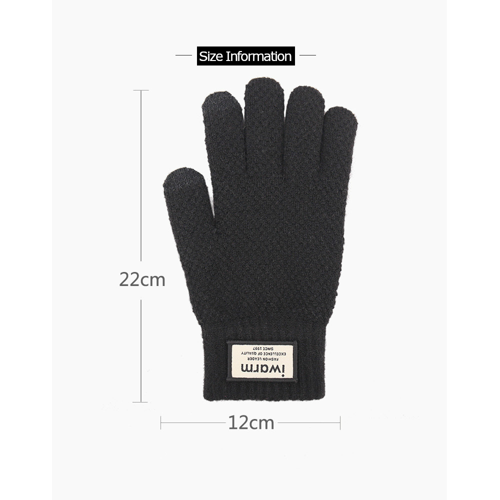Women Men Knitted Touchscreen Winter Gloves