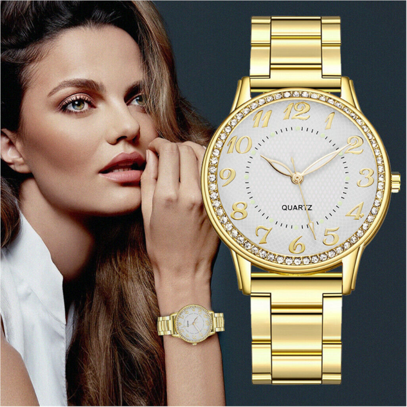 Veile Studios Women Luxury Business Stainless Steel Quartz Watch