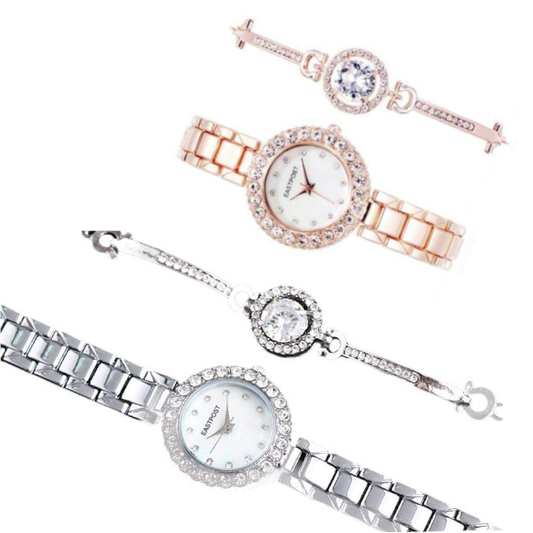 Veile Studios Women's Watches Chic Serene And Bracelet Set 2Pcs Lady Gift