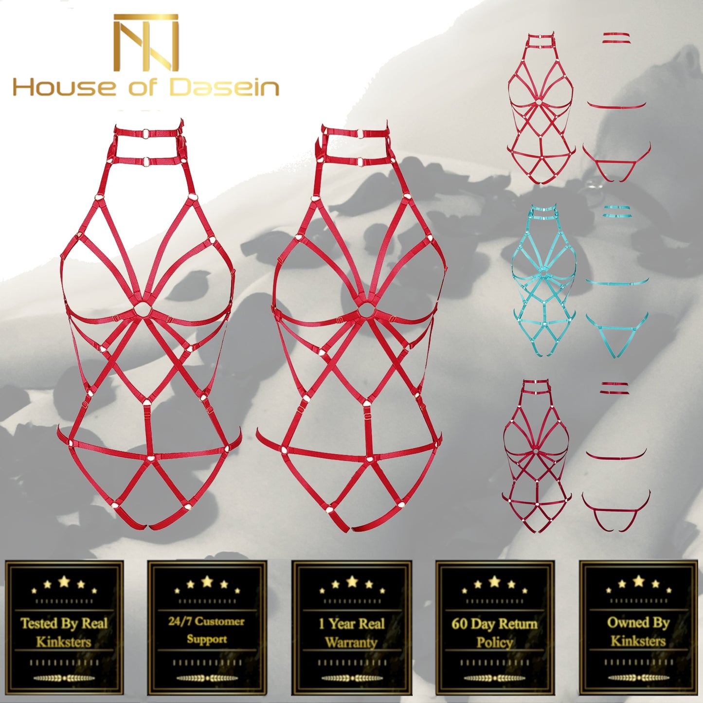Red Elastic Sexy Harness Bondage Body Cage Accessories Erotic Lingerie Women Bdsm