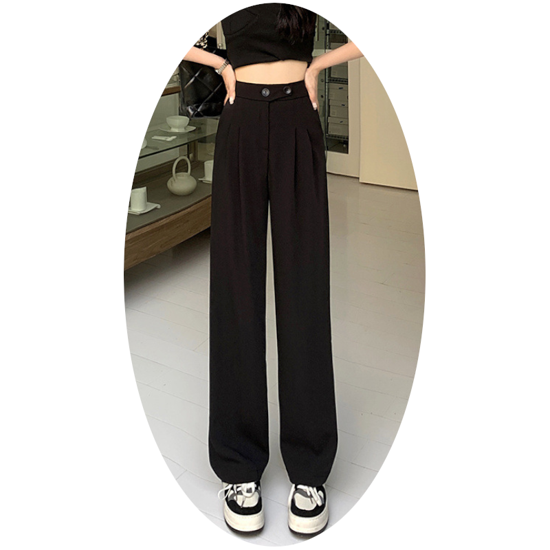 Womens New High Waist Loose Drape Suit Wide Leg Pants Product Information Size