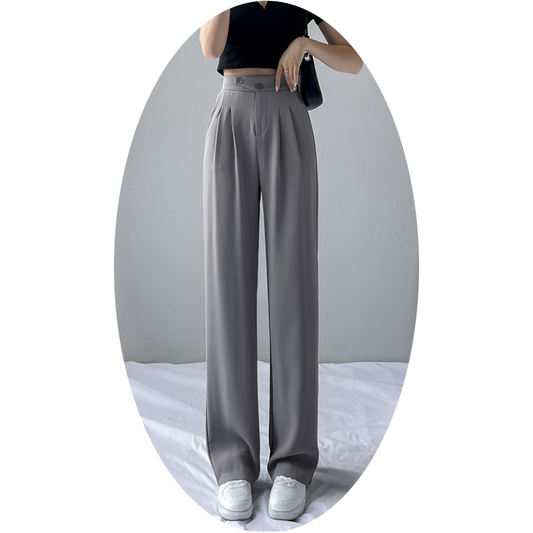 Womens New High Waist Loose Drape Suit Wide Leg Pants Product Information Size