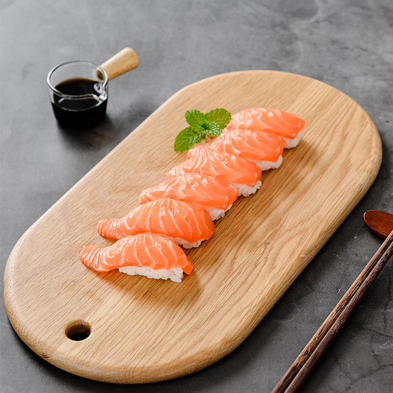 Bread Board Cheese Sushi Crackers Platter Block Chopping