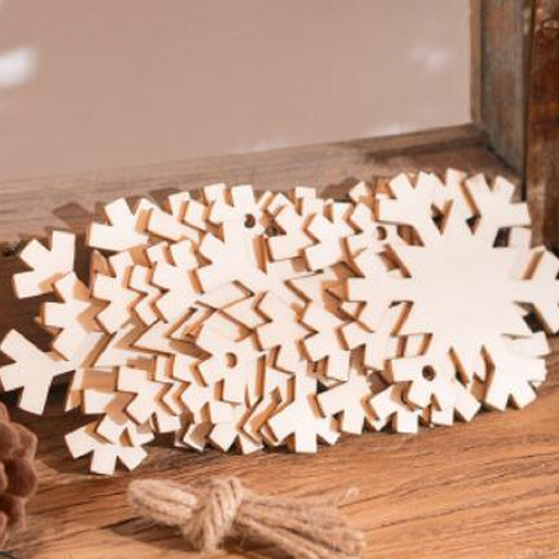 Christmas Diy Craft Wooden Pendant Ornaments Tree Decorations