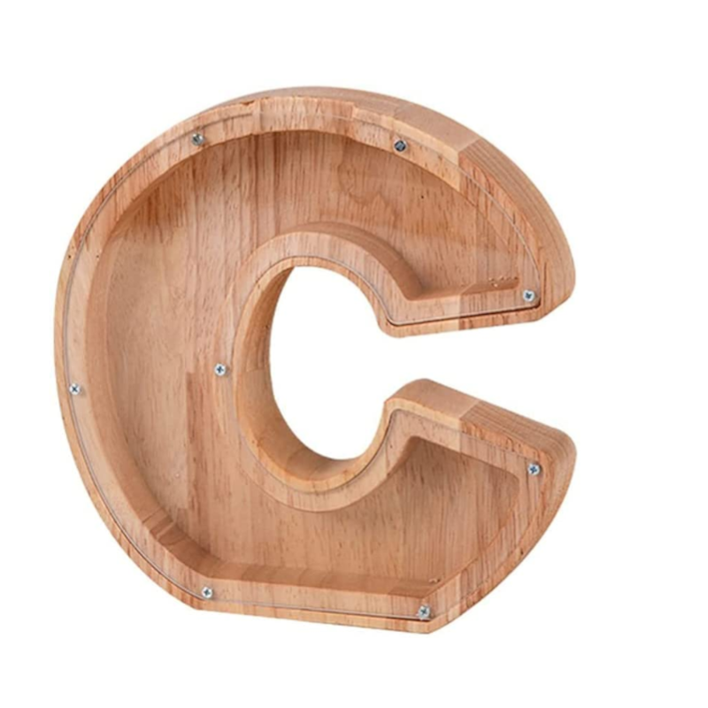 Alphabet Piggy Bank Letter Shaped Money