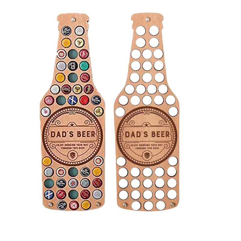 Beer Bottle Cap Collection Bracket Wall Art Decoration
