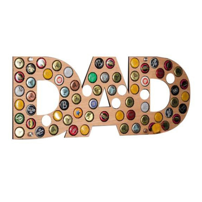 Beer Bottle Cap Collection Bracket Wall Art Decoration