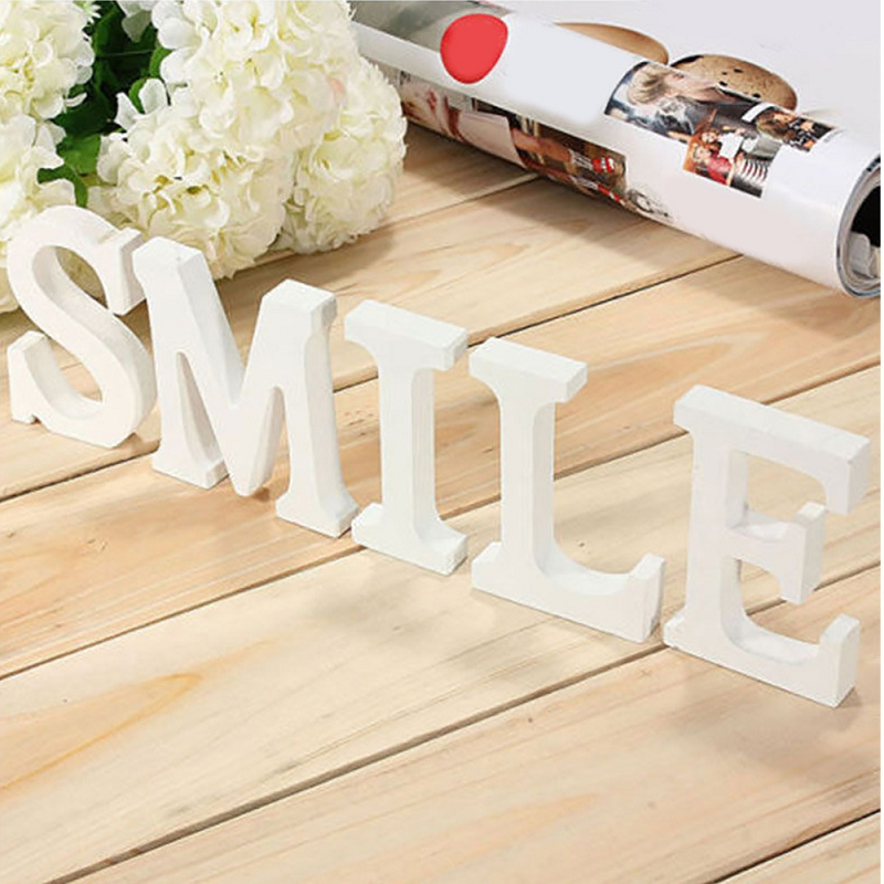 White Letters Alphabet Wedding Birthday Party Home Decoration 11Cm