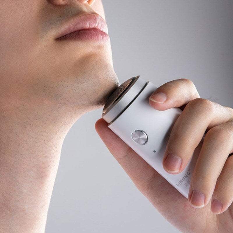 Razors Blades Xiaomi Mini Electric Shaver Pocket Usb Rechargeable Beard Trimmer Washable Dry Wet Shaving Machine With Le