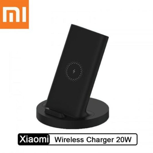 Xiaomi Vertical Wireless Charger 20W Flash Charging With Safe Stand Horizontal Black