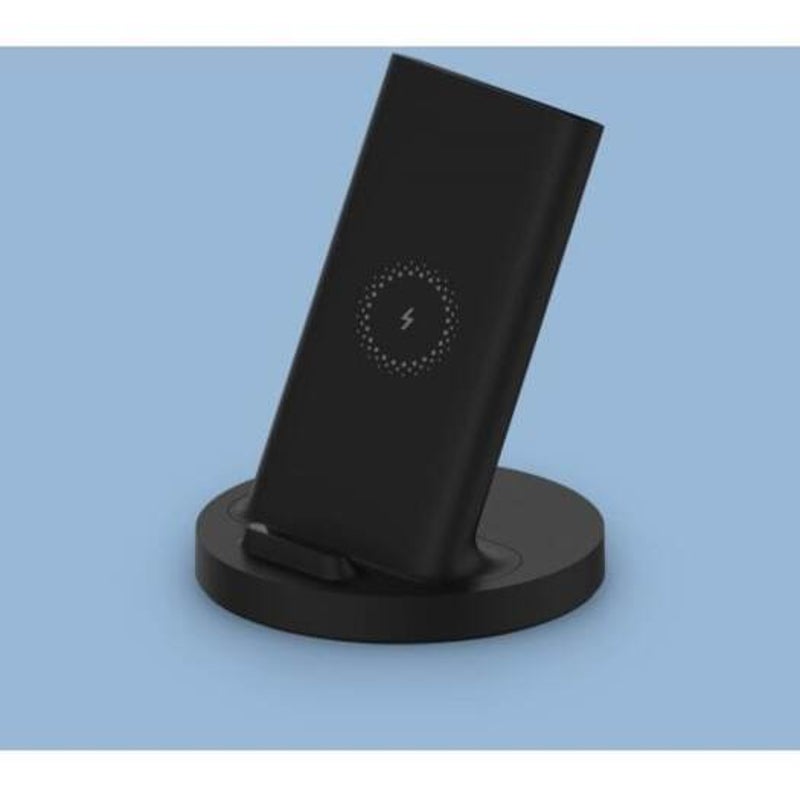 Xiaomi Vertical Wireless Charger 20W Flash Charging With Safe Stand Horizontal Black