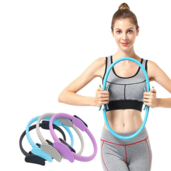 Yoga Pilates Ring Wheel Magic Fitness Circle Slimming Body Training Exercise