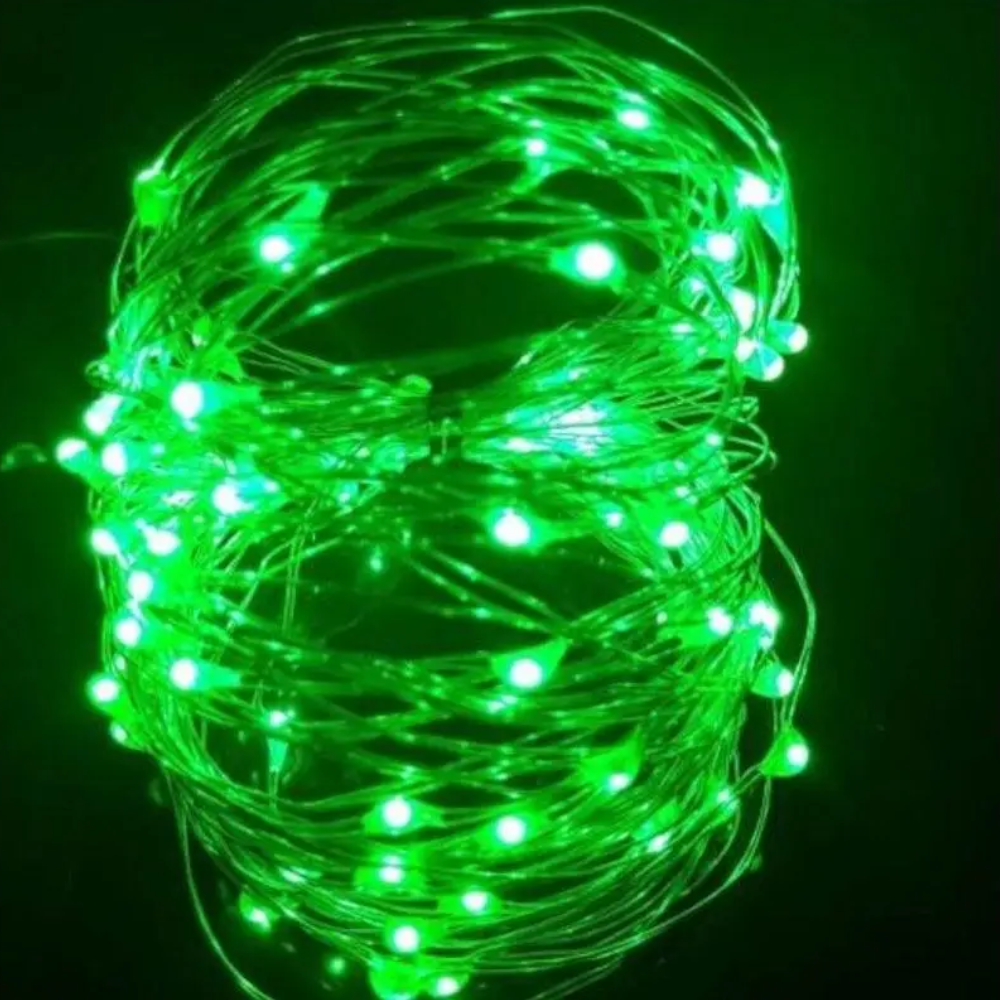 Usb 10M Waterproof Green Light Silver Wire Diy String