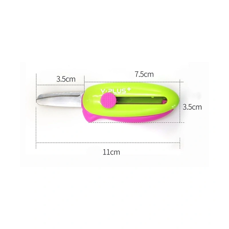 Cuckoo Spring Action Pocket Scissors Kids Craft Pink Green
