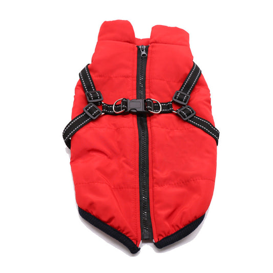 No Pull Harness Warm Dog Jacket