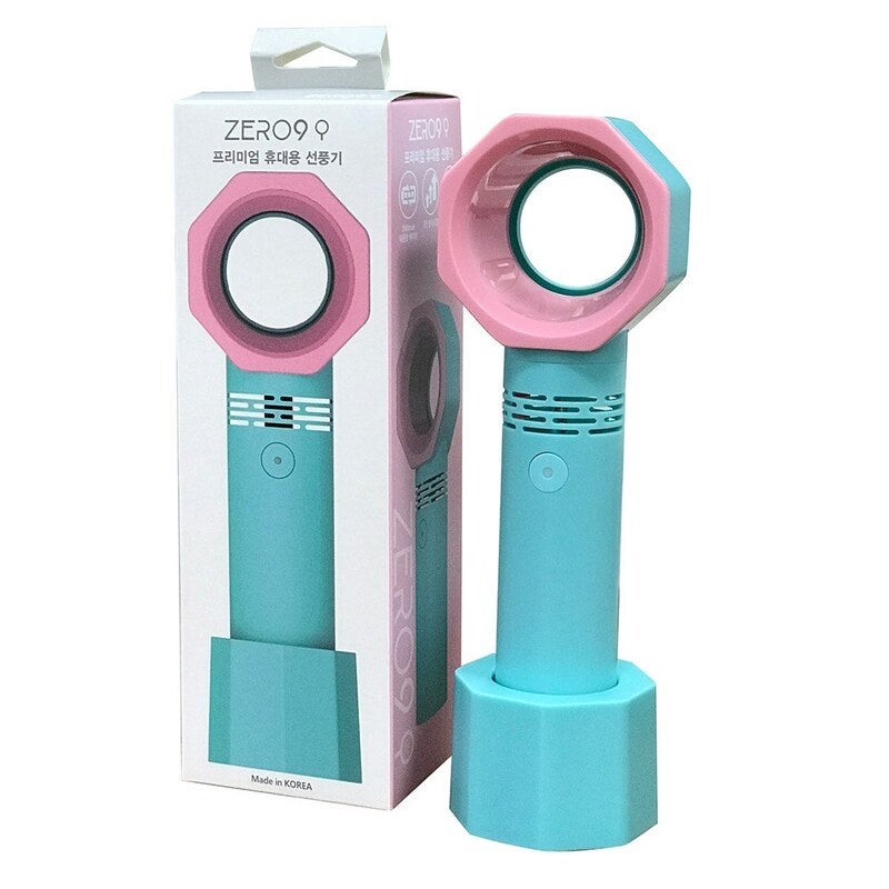 9 Handheld Mini Bladeless Handy Fan White