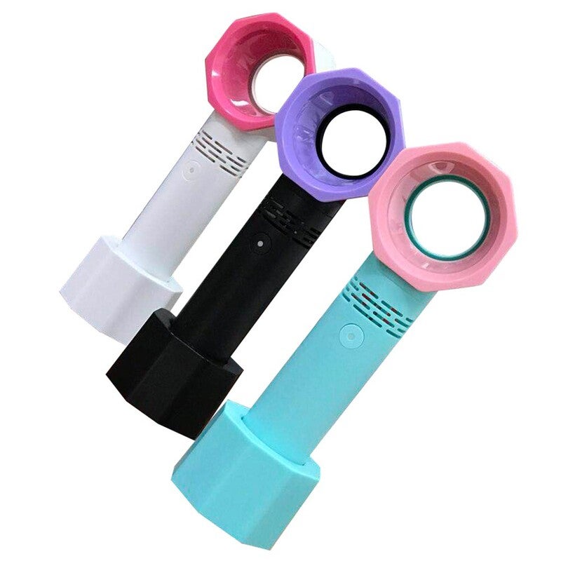 9 Handheld Mini Bladeless Handy Fan White