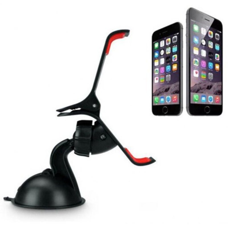 360 Degrees Rotation Universal Car Suction Mount Cell Phone / Gps Holder Black