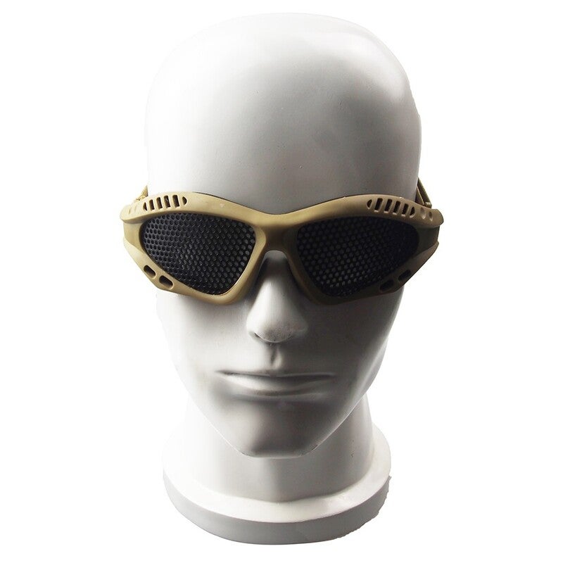Outdoor Eye Protective Airsoft Safety Tactical Goggles Anti Fog With Metal Mesh