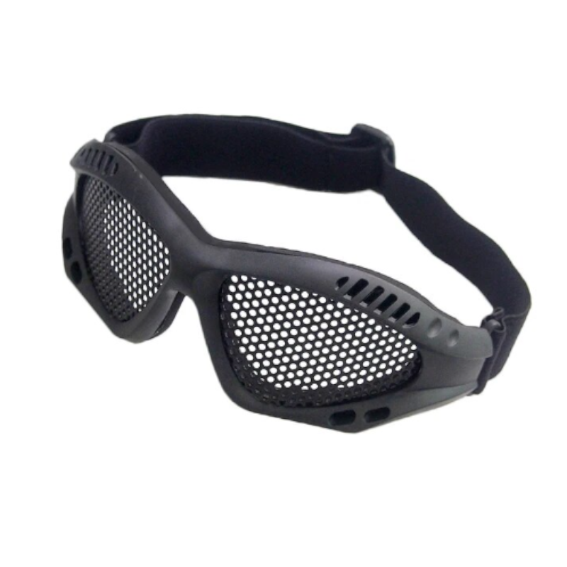 Outdoor Eye Protective Airsoft Safety Tactical Goggles Anti Fog With Metal Mesh