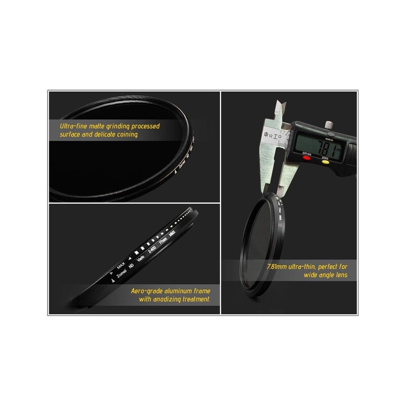 62Mm Ultra Slim Variable Fader Nd2 400 Neutral Density Filter Nd4 Nd8 Nd16 Nd32 To Nd400 For Sigma Tamron Sony Alpha A57